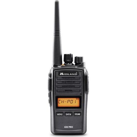 Midland Ricetrasmittente Midland C1145 02 G SERIES G18 Pro Black