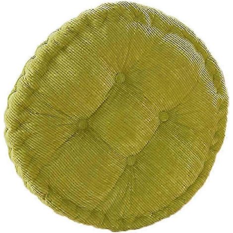 Coussin rond épais pour canapé, fauteuil, lit ou autre fauteuil, coussin décoratif rond et moelleux-Green