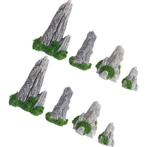 Felsformationen Und Steingarten Figuren Aus Robustem