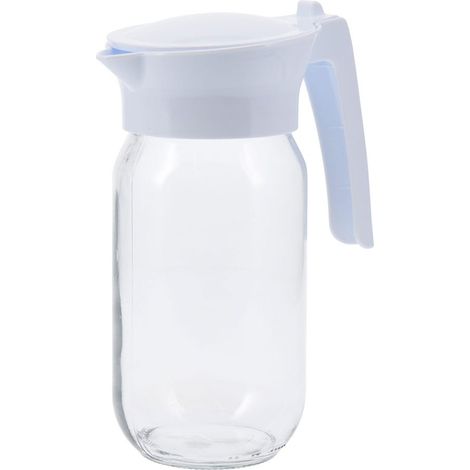 Carafe en verre avec couvercle 1 l
