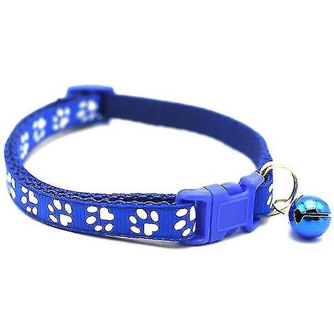 Collier anti-puces ajustable pour chiens, chats et lapins - Protection et sécurité optimales - Bleu (1/5)