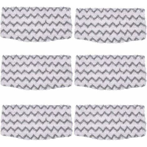 Paquet de 6 tampons de vadrouille en Microfibre de Remplacement S1000 recharges pour Nettoyeur de Sol Dur pour vadrouille à Vapeur Requin modèle S1000A S1000 S1000C S1000WM (1/5)