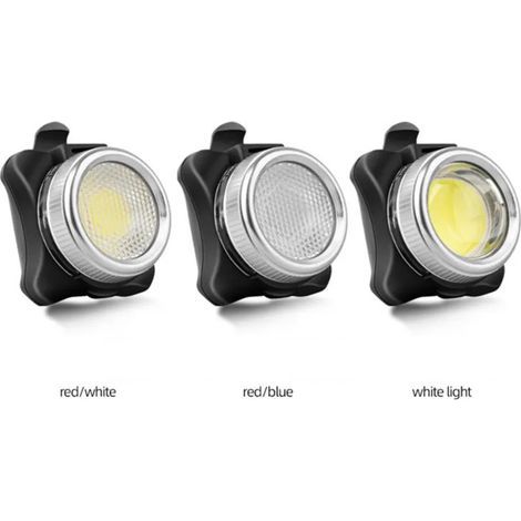 Zoternen Lumière de vélo rechargeable USB, super lumineux à la batterie avant et arrière LED à LED LED 5 modes 100lm pour la conduite nocturne (lumière rouge et blanche) (1/5)