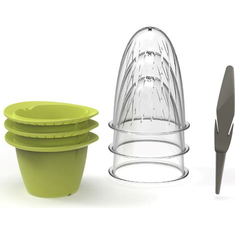 Romberg – Mini-pots STYLE – Vert été, 14,5 x 9 cm, set de 3 avec couvercles (1/3)