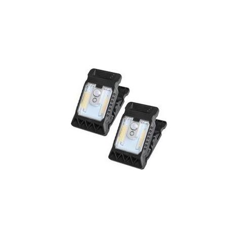 BRICOOMARKET Lampes à Pince solaires éclairage extérieur Mini Spots LED solaires avec Pince pour Balcon, Jardin, Camping, terrasse étanches, Rechargeables, sans Fil (1/5)