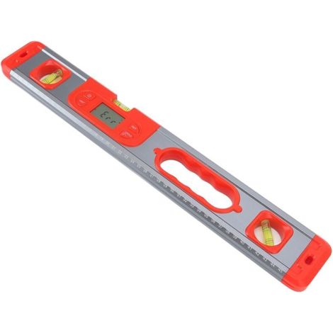Niveau NuméRique, Instrument de Niveau éLectronique 3 en 1 Taille Portable Valeur de Lecture de 0,01 ° pour la Mesure (Rouge).