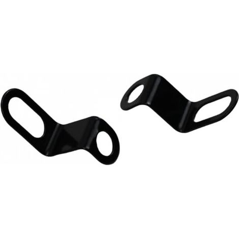 Staffe per indicatori di direzione, clip per indicatori di direzione per motociclette, staffa a Z, universale, foro da 12 mm, nera, per biciclette e motori elettrici (1/5)