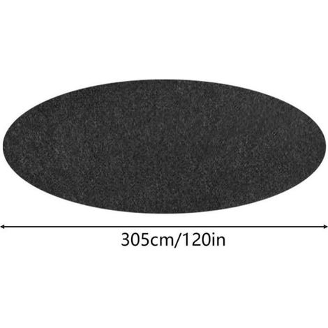 Tapis De Sol Pour Piscine Ronde - Diamètre 305 Cm - Antidérapant Extérieur Intérieur - Polyester - Protection Fond Piscine (1/5)