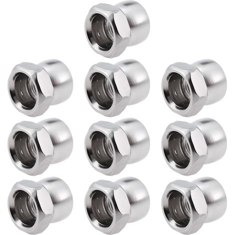 10 PCS Écrou en Acier Inoxydable M6 Annuler Ciseaux Anti-vol Twist Sécurité pour Équipement Extérieur Lampadaires Caméras de Surveillance (1/5)