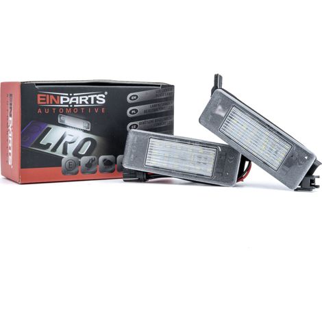 Luces LED para matrícula, 6000 K, blanco frío, 12 V, CANBUS, para Mercedes, Nissan, Citroën, Peugeot y Fiat. (1/5)