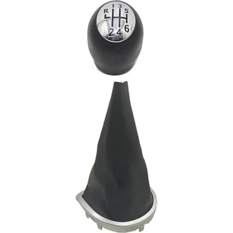 Pommeau De Levier De Vitesses Pour Clio 3 III 2005-2012 Poignées boîte Vitesses Manuelles Couvercle Changement Levier Pommeau Changement Vitesse Baton Démarrage Manette Vitesse Pommeau De Vitesse(6 Sp (1/4)