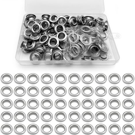 100 Pièces Oeillets Pour Baches, 12 mm Metal Oeillet Pour Bache pour Toile Bâche Chaussures Vêtements Chapeau (1/5)