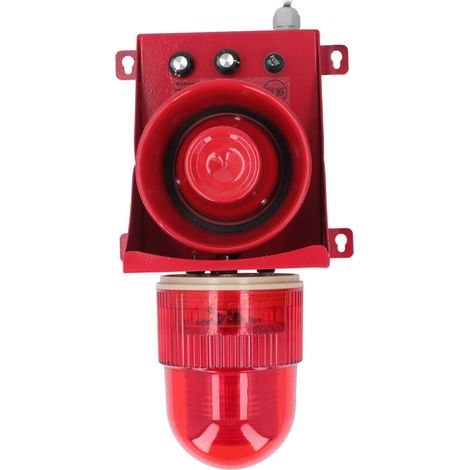 Industrial Alarm Siren 40W, 130dB, High Decibel, High Brightness, IP65 Waterproof, LED Strobe Horn, DC24V (1/5)