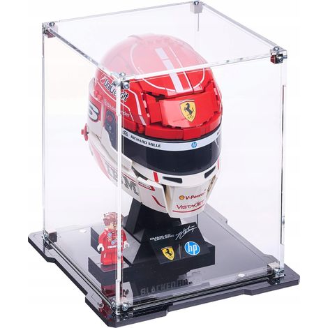 Vitrina negra para el casco Leclerc Scuderia Ferrari HP de Lego 43014 (1/5)