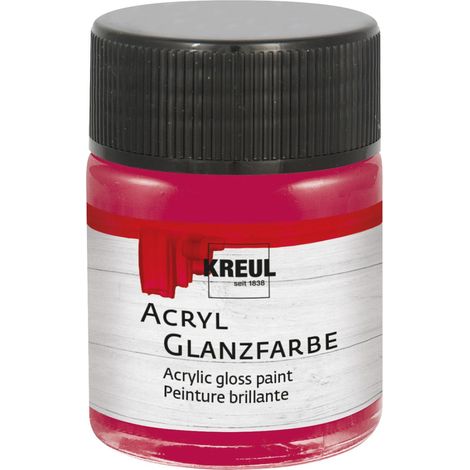 Kreul Acryl Glanzfarbe bordeaux 50 ml Glanzfarbe