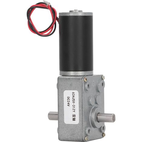 Moteur à courant continu à engrenages 634JSX-31ZY, 24 V CC, moteur à deux axes, 60 tr/min (1/5)