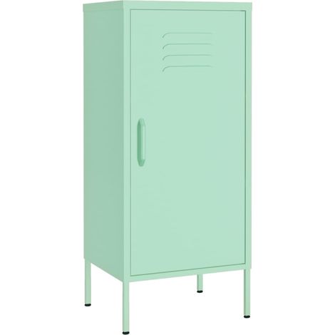 Armoire de rangement Vert menthe 42,5x35x101,5 cm Acier (1/5)