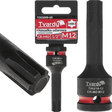 Vaso de impacto Ribe 1/2" M12 CR-MO (10/100) (1/4)