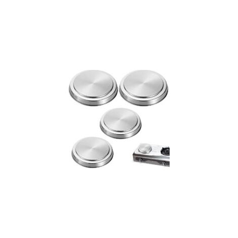Protection plaque de cuisson en acier inoxydable – Lot de 4 couvercles ø16 et 20 cm – Finition miroir – Évite la rouille (1/5)