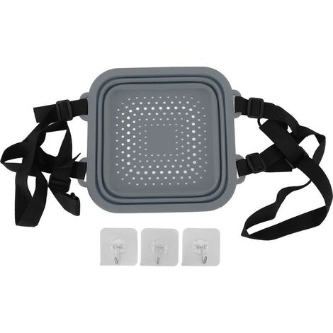Silikon-Eisbadewanne – Tragbarer und faltbarer Eimer für schnelle Regeneration nach dem Training – Grau – 332 g (1/5)