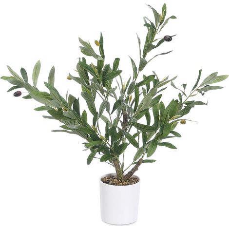 Arbre olivier décoratif, 58 cm