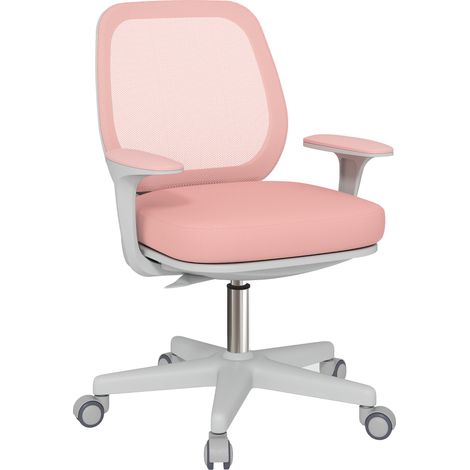 Office Chair, Mesh Back, 55 x 48 x 94.5 cm, Pink (1/5)