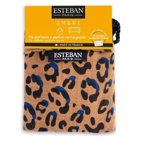 Esteban - Pochette Léopard à parfum Ambre