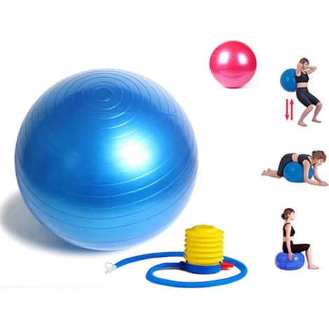 TRADE SHOP - Gymball Palla Per Esercizi Addominali Yoga Pilates Fitness Palestra Diam. 65cm - (1/3)