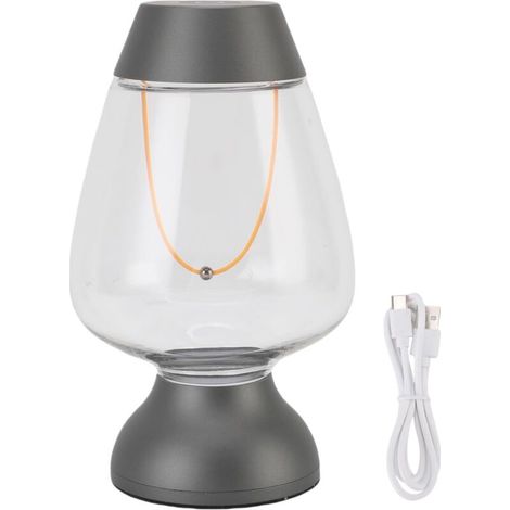 Rechargeable, Modern Minimalist Wireless LED Touch Control Camping Tent Lamp with 2200k Warm Light, USB C Charging (1/5)