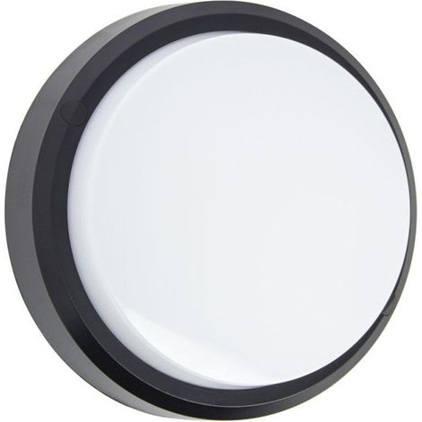 Xanlite – Hublot LED rond noir IP65 1500 lumens – CCT 3000K/4000K/5000K – Installation facile – HUB850RNIPCCT (1/5)