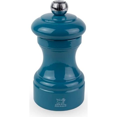 Peugeot Bistro Macinapepe 10cm Blu Pacifico Legno Laccato
