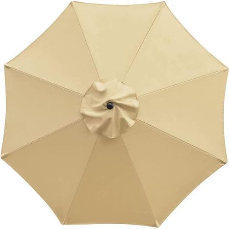 Toile de rechange pour parasol suspendu 300 cm - Toile de rechange - Toile pour parasol - Parasol jaune pour terrasse, plage et piscine (1/5)