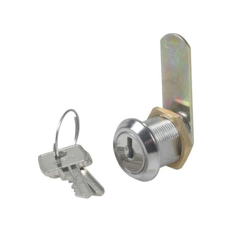 Serrure a' cylindre universelle nickele'e   20x20 mm pour boites aux lettres