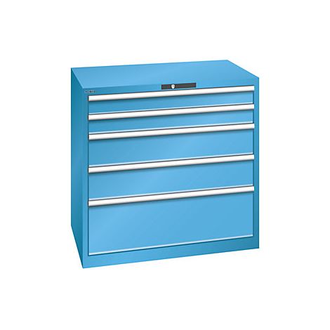 Cajonera con 5 cajones  A x P x H 1023 x 725 x 1000 mm  azul