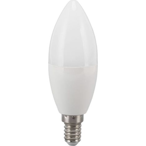 Ampoule LED contrôle de la lumière 5000K C37 E14 5W, protection des yeux, éclairage blanc pour la décoration de la maison