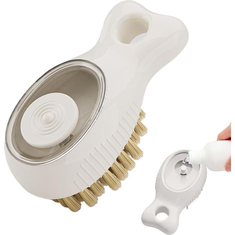 Brosse à récurer pour la cuisine - Brosse ménagère rechargeable pour éliminer la saleté, idéale pour les joints de carrelage, les fonds de casseroles, les grilles de barbecue, l'intérieur du four et l