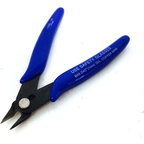 Pince micro-coupe à fil tranchant 170mm, bord plat, pour câbles électriques, traitement sur mesure, édition exclusive Mexique, sans échantillon. (1/5)