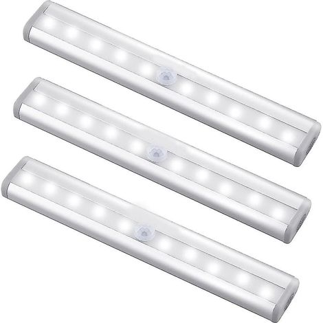 Set mit 3 verbesserten, wiederaufladbaren magnetischen Bewegungsmeldern mit 10 LEDs (1/5)