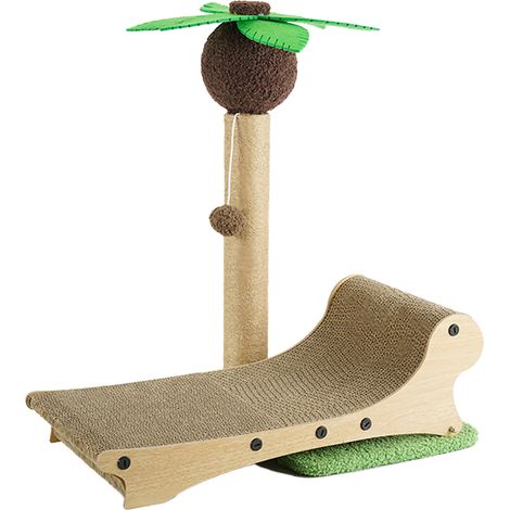 Arbre à chat avec chaise de plage, nid multifonctionnel en Sisal, planche universelle 4 saisons (1/5)