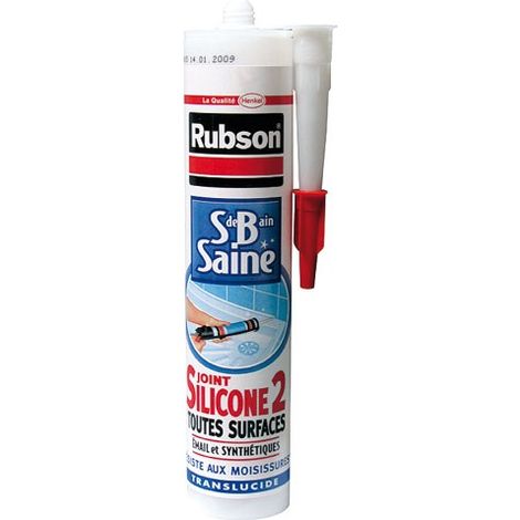 RUBSON - Mastic rubson silicone2 anti-moisissures 280ml transparent
