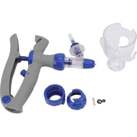 Seringue continue pour injecteur d'aliments pour animaux (poulets, moutons, oies, canards), réglable, sûre, stable et détachable, 1 ml (1/5)