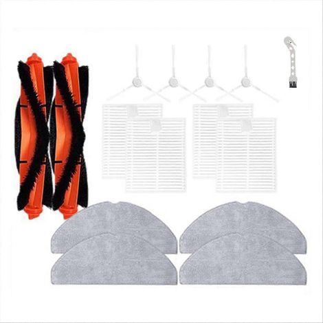 15 pour S20 D106 E12 E10 B112 pour aspirateur de rechange Brosses principale/latérale filtre HEPA serpillière (1/5)