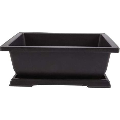 Pot de Fleur Rectangle pour Bonsaï Balcon Jardinière Conteneur 29 x 21 x 10.5 cm (1/4)
