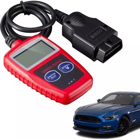 TRADE SHOP - Scanner Diagnostico Obdii/eobd Diagnostica Digitale Per Auto Con Display Lcd Cavo Q-gz037 -