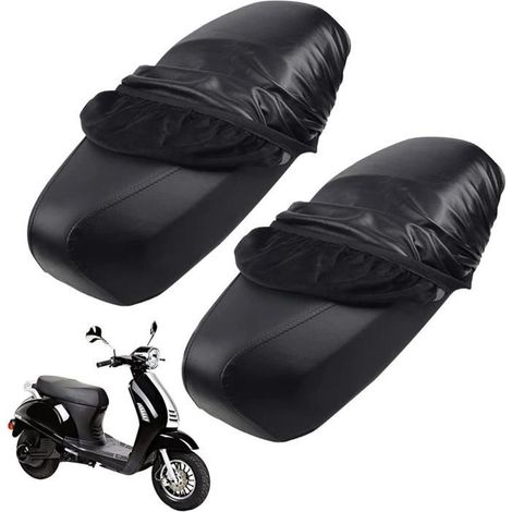 2pcs housses de siège pour moto, cuir imperméable housse selle moto, universelle housse de siège de moto, résistante à l\'usur[22] (1/4)
