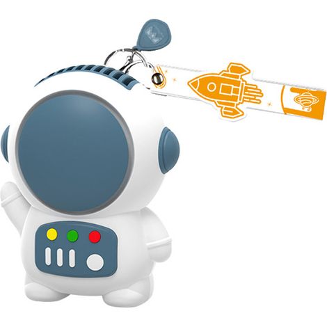 Mini ventilateur portable en forme d'astronaute, rechargeable par USB.-AquaForge