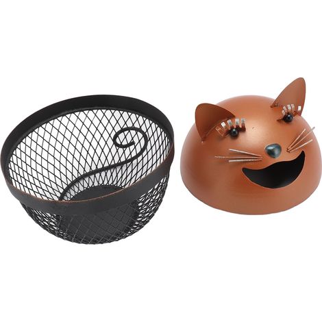 Tirelire chat en métal, un cadeau original et mignon en forme de chat, idéal pour décorer la maison ou comme objet de décoration. (1/5)