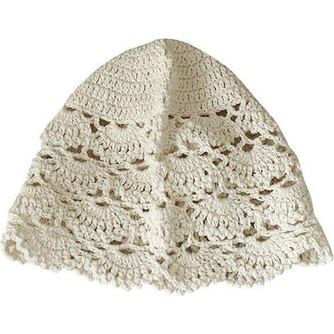 Damenhaube mit durchbrochenem Muster, handgefertigt aus gehäkelter Spitze, idealer Turban für den Sommer (1/5)