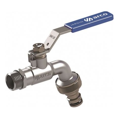 GRIFO CURVO CONEXION RAPIDA 1/2" M.INOX - EHLIS (1/3)