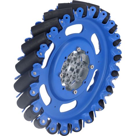 Accessoires pour châssis de voiture robot omnidirectionnelle à monter soi-même, 45°, robuste, 8 pouces, 5606-0100-0203, gauche (1/5)